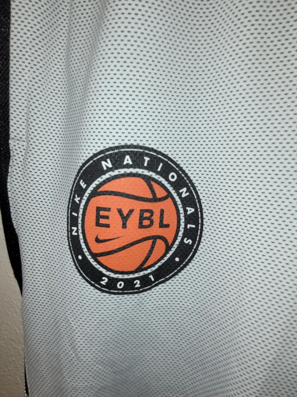 Nike Dri-FIT EYBL Nationals 2021 Basketball Jogger Pants Gray Black Men's Medium